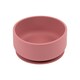 image 4 of Tiny Dining Baby Silicone Suction Bowl with Lid - Dusty Rose Pink