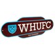 image 3 of West Ham United FC Retro Hanging Sign - Scarlet Red/White/Sky Blue - One Size