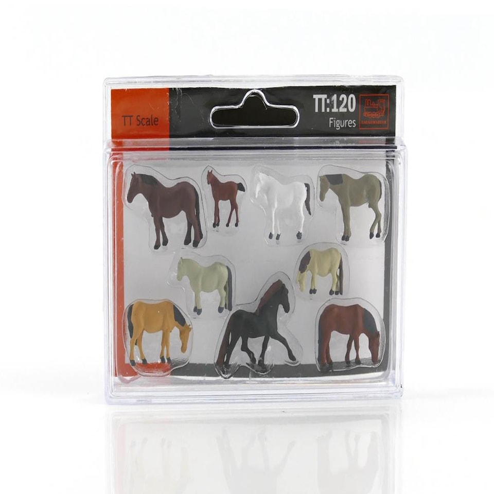 image 1 of Gaugemaster TT120 Horses (9) Figure Set