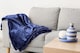 image 3 of Plush Collection Flannel Fleece Super Soft Throw in Navy (55" x 71") | Blue | Blue