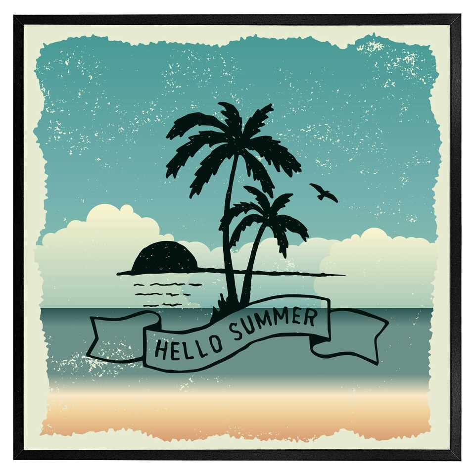 image 1 of Hello summer (Picutre Frame) Black | S
