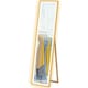 image 1 of HOMCOM Dimming Full Length Mirror w/ Lights Standing Leaning Wall Mount Oak