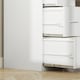 image 9 of HOMCOM 4 Drawer Filing Cabinet, Vertical File Cabinet with Adjustable Hanging Bar for A4 and Letter Size, Steel Printer Stand for Home Office, White | White | White