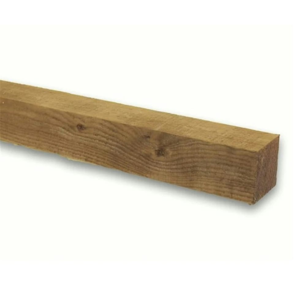 image 1 of PACK OF 5 (Total 5 Units) - 100mm x 100mm (4" x 4") Sawn Timber Carcassing Wood Softwood Timber - 3.0m Length