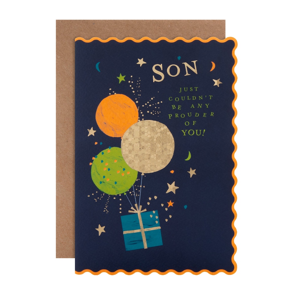 image 1 of Hallmark Birthday Card For Son - Oh Darling Balloons Design