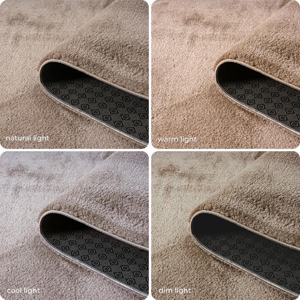 image 1 of Comfy Washable Low Pile Living Room Plain Area Rug