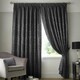 image 1 of Voli Pencil Pleat Taped Top Lined Curtains - 168cm x 183cm - Charcoal