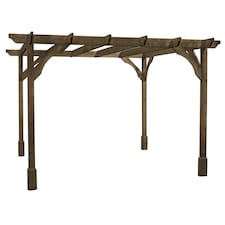 Premium Pergola - Wood - L300 x W360 x H270 cm - Rustic Brown