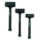image 2 of 3pc Dead Blow Hammer Set Mallet Shot Loaded Head Impact Recoil 1lb 2lb 3lb