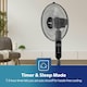 image 4 of GEEPAS 16’’ Pedestal Fan with Remote Control – 60W  Free-Standing, Oscillating (Black)