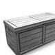 image 1 of Neo 320 Litre Dark Grey Plastic Waterproof Outdoor Garden Plastic Storage Box Furniture | Grey