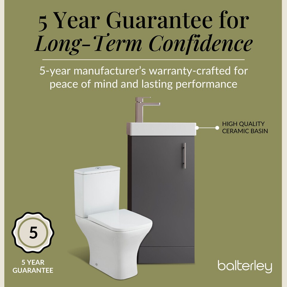 image 1 of Cloakroom Floor Standing Vanity, Tap and Toilet - Gloss Grey | Grey | Gloss Grey