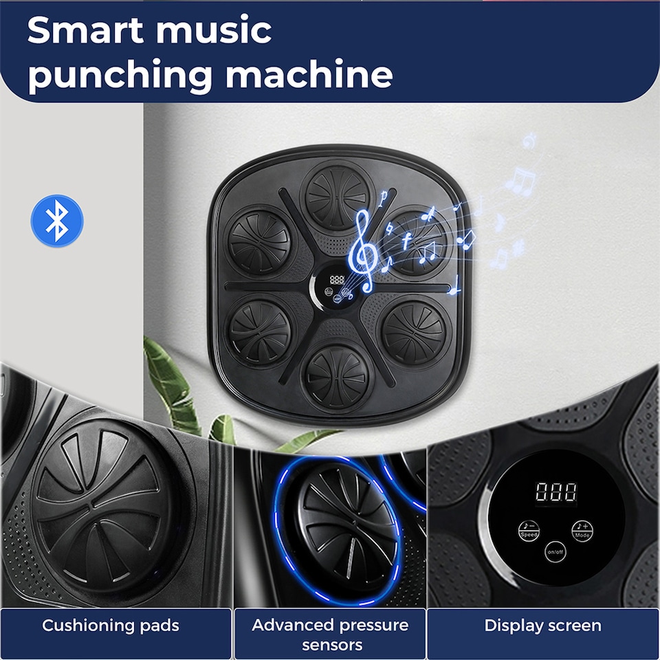 image 1 of Centra Boxing Music Machine Bluetooth Electronic 9 Punching Mode Training Pad