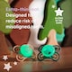 image 2 of 2 x MAM Perfect Night Baby Soother Dummies 2-6 Months Silicone Pack of 2 Unisex | Multi