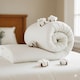 image 1 of Opulent Home Lightweight 100% Cotton 13.5 Tog Winter Duvet|White|Single