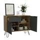 image 3 of Vegas, Small Sideboard With 2 Doors And Drawer Brown