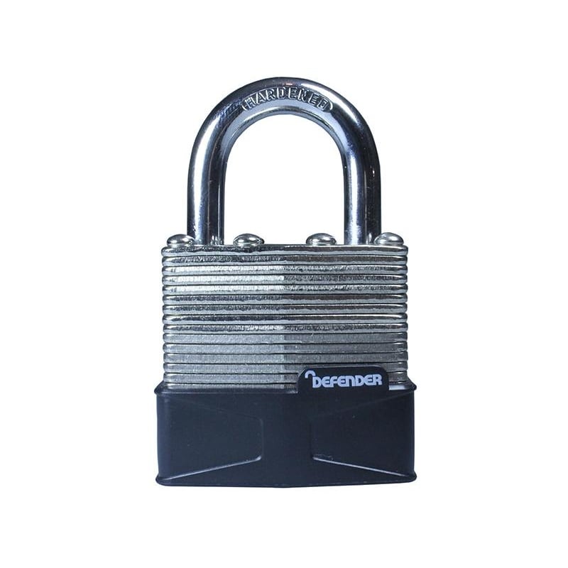 Defender Laminated Steel Padlock Multi Multi Colour 1