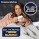 image 2 of Dreamcatcher Silver Soft Microfleece Electric Blanket Heated Throw 160x120cm Silver