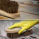 image 5 of Wooden Scrubbing Brush Heavy Duty Hand Scrubber with Stiff Natural Bassine Bristles | Bronze