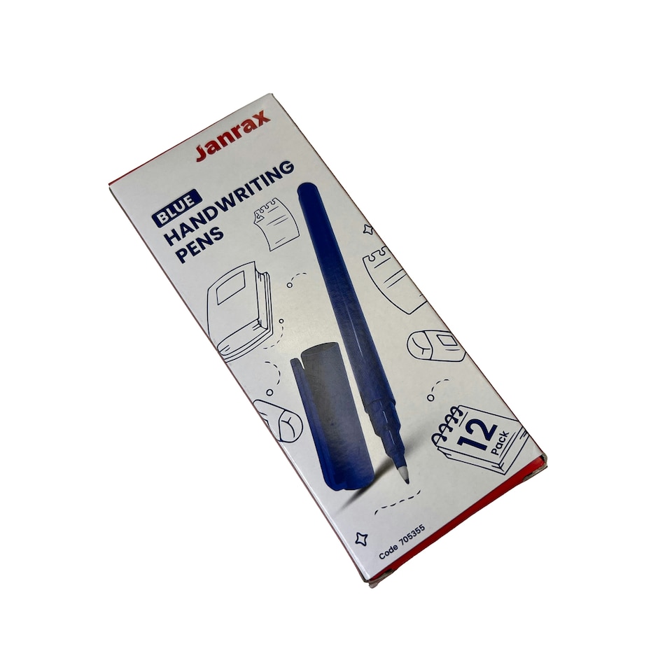 image 1 of Pack of 144 Blue Handwriting Pens by Janrax