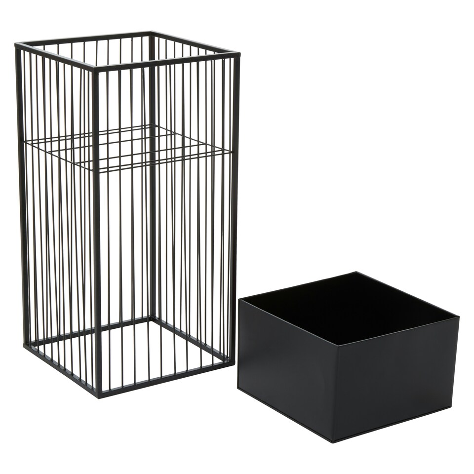 image 1 of Interiors by Premier Versatile Design Floor Standing Planter, Robust Constructed Large Flower Pot For Garden, Easy To Maintain Pot Black
