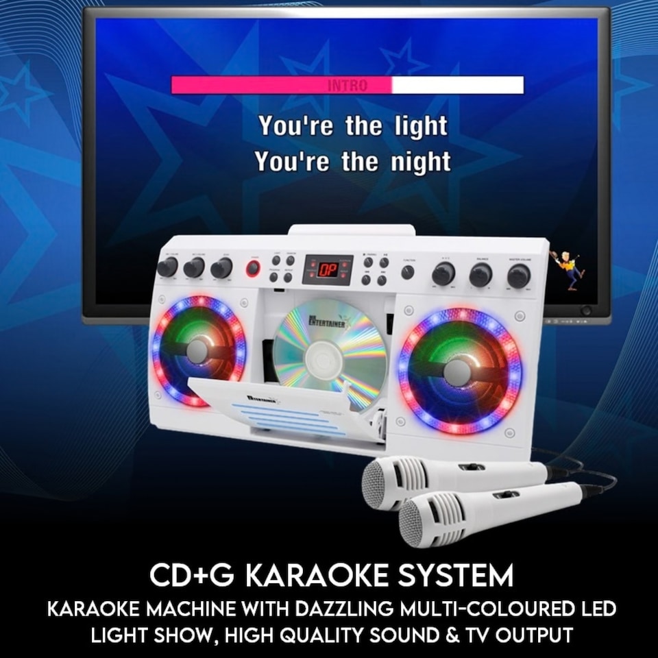 image 1 of Mr Entertainer Beatbox CD+G Karaoke Machine