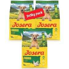 Josera Senior Balance complete dry dog food | For older or less active dogs | Lower protein | Reduced fat | Gluten-free | Cardiac & Joint support | 3x3kg