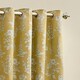 image 2 of Wylder Floral Jacquard Gold Eyelet Curtains 229 x 137cm