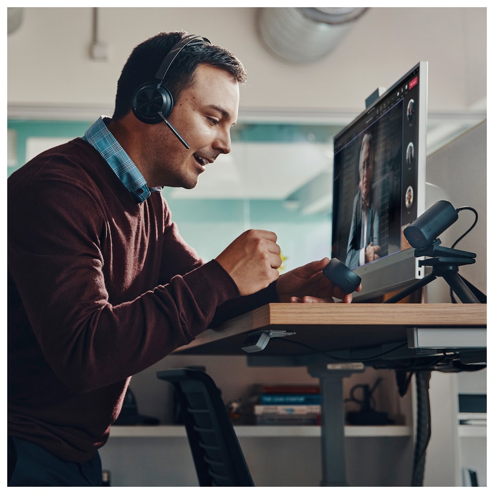 image 1 of Poly Voyager Focus 2 Stereo Microsoft Teams Certified USB-C USB-A Wireless Heads