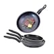 image 1 of Set Of 3 Frying Pan Non Stick Fry Kitchen Eggs Breakfast Dinner Pasta Cookware Set