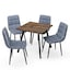 Rustic Oak & Madison Blue