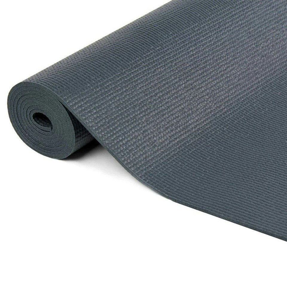 image 1 of Yoga-Mad Warrior II Yoga Mat - Graphite - 61cm x 183cm x 4mm