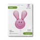 image 2 of Pink Smiley Bunny Easter Helium Foil Giant Balloon 76cm / 30 in