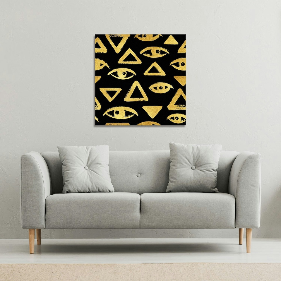 image 1 of Eyes & Pyramids (Canvas Print) 101 x 101 x 4cm