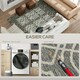 image 5 of HOMCOM Easy-Cleaning Machine Washable Rug for Patio, Garden, Grey Grey