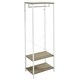 image 6 of HOMCOM Coat Rack, 2-in-1 Clothes Stand with Shoe Storage for Hallway, Grey