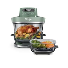 Ninja AS090UKGN 5 in 1 Glass Air Fryer Crispi Pro 5.7L Moss Green