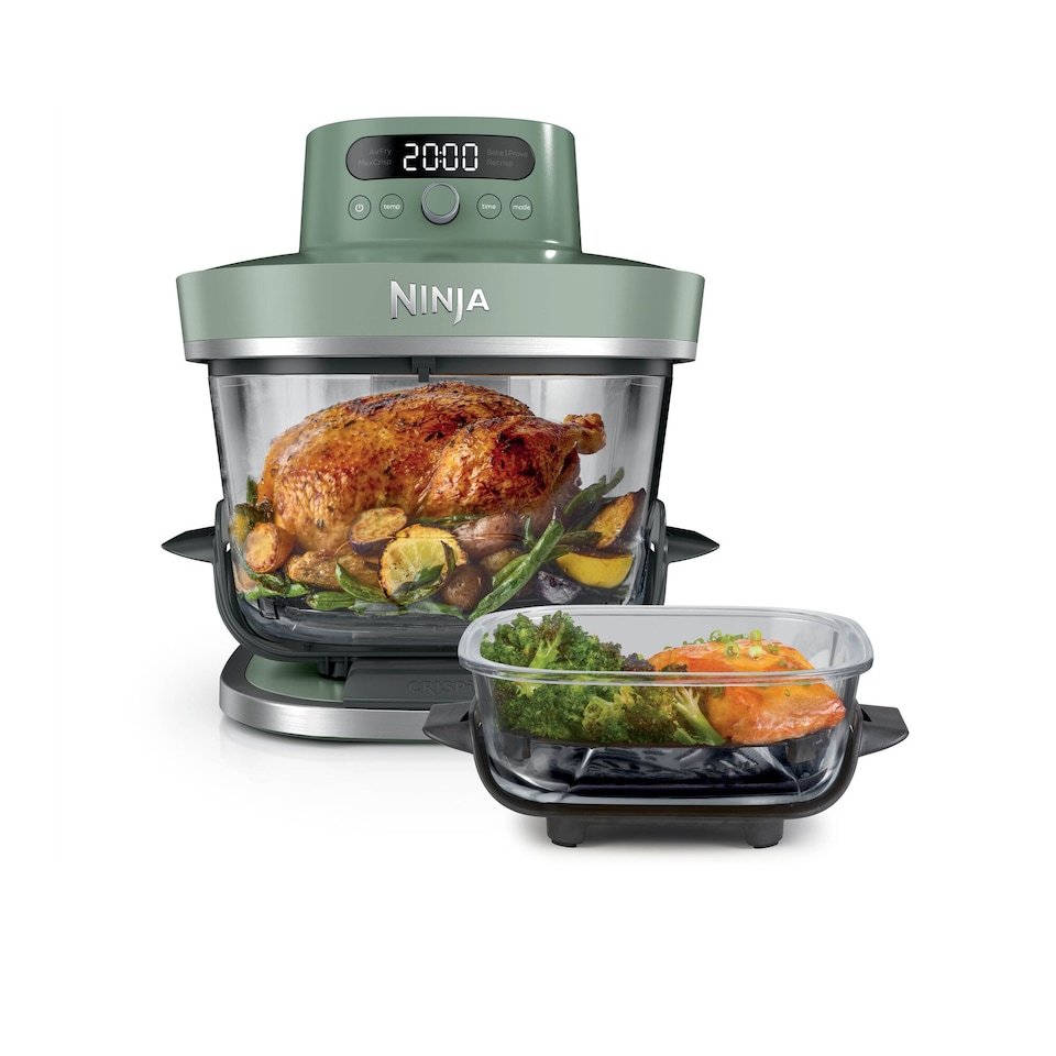 image 1 of Ninja AS090UKGN 5 in 1 Glass Air Fryer Crispi Pro 5.7L Moss Green