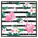 image 2 of Floral flamingos (Picutre Frame) White | XS