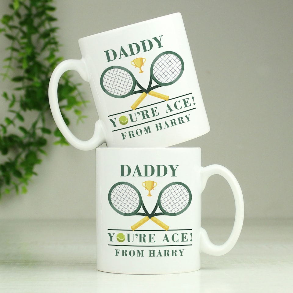 image 1 of Personalised Tennis Mug | White | 1