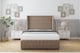 image 1 of Sloomy Rutherford Mink Plush Divan Bed With Mattress 2 Drawers Footend With 54" Wingback Headboard & 12" Matching Footboard 4' Small Double | Brown | Mink | Small Double | 1
