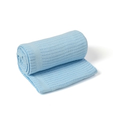 Clair de Lune Cellular Blanket Cot Size - Blue