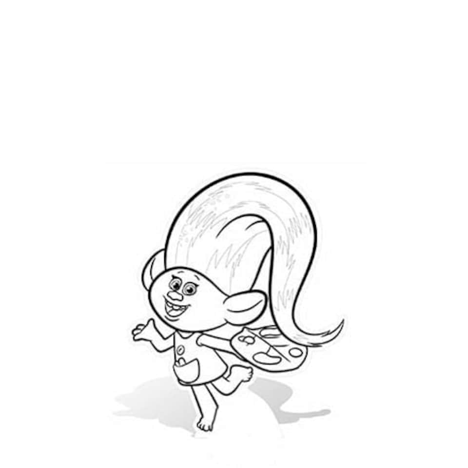 Harper Trolls Colour In Star Mini Cardboard Cutout 75cm