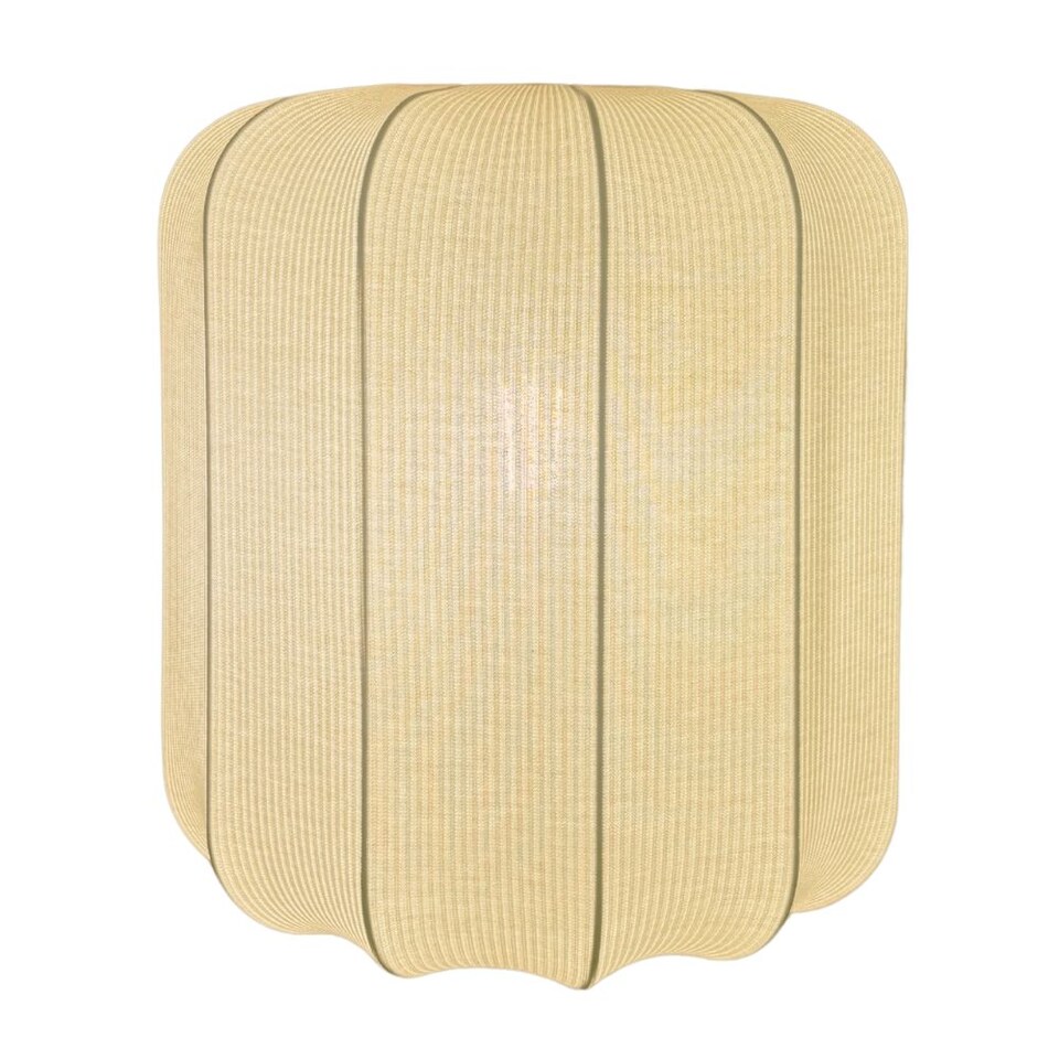 image 1 of CGC LILA Cream Cylinder Ribbed Stretch Cotton Lampshade