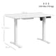 image 3 of Vinsetto Electric Standing Desk, 120 x 60cm Height Adjustable Sit Stand Desk with 4 Memory Presets, Collision Avoidance and Overheat Protection for Home Office, White