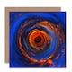 image 1 of Little World Abstract Fiery Sunset Art Card