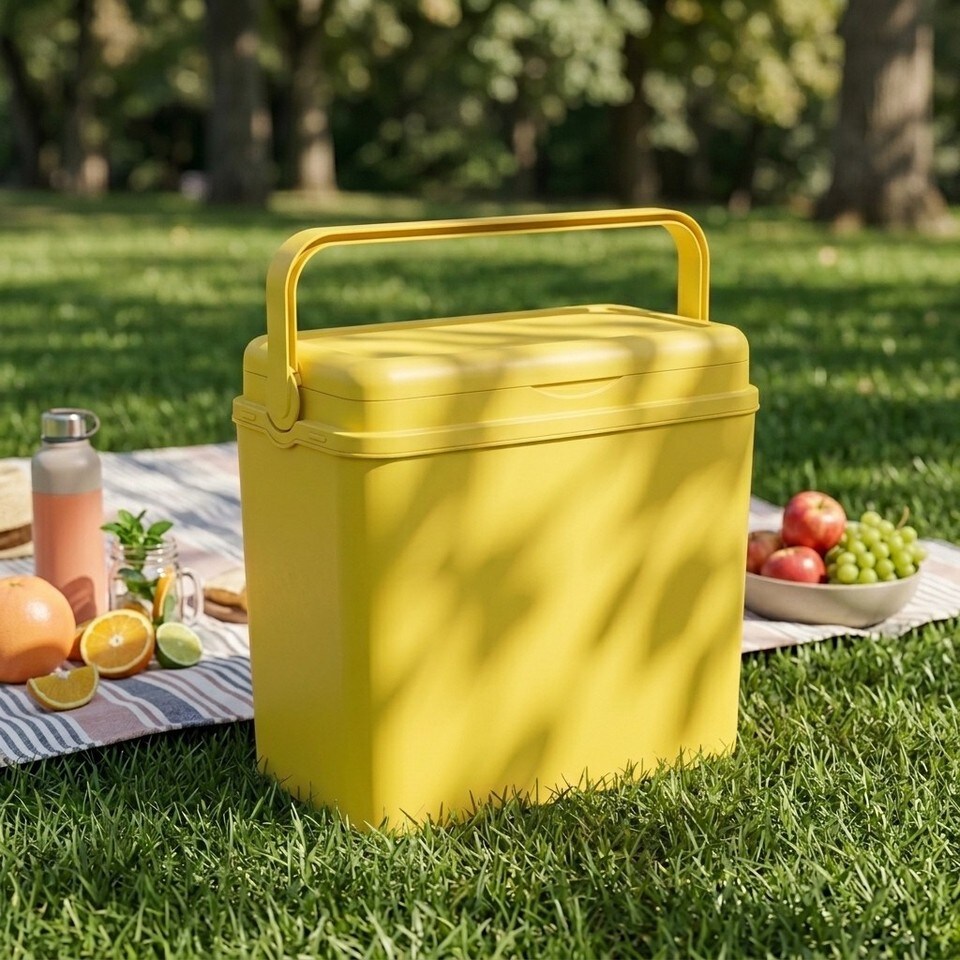 image 1 of Large 24L Pastel Coloured Cooler Box