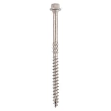 Timco - Timber Frame Construction & Landscaping Screws - Hex - A4 Stainless Steel (Size 6.7 x 50 - 25 Pieces)