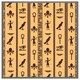 image 3 of Eye of horus, pharaoh, flowers, pyramid, bird, ankh (Picture Frame) Black | L