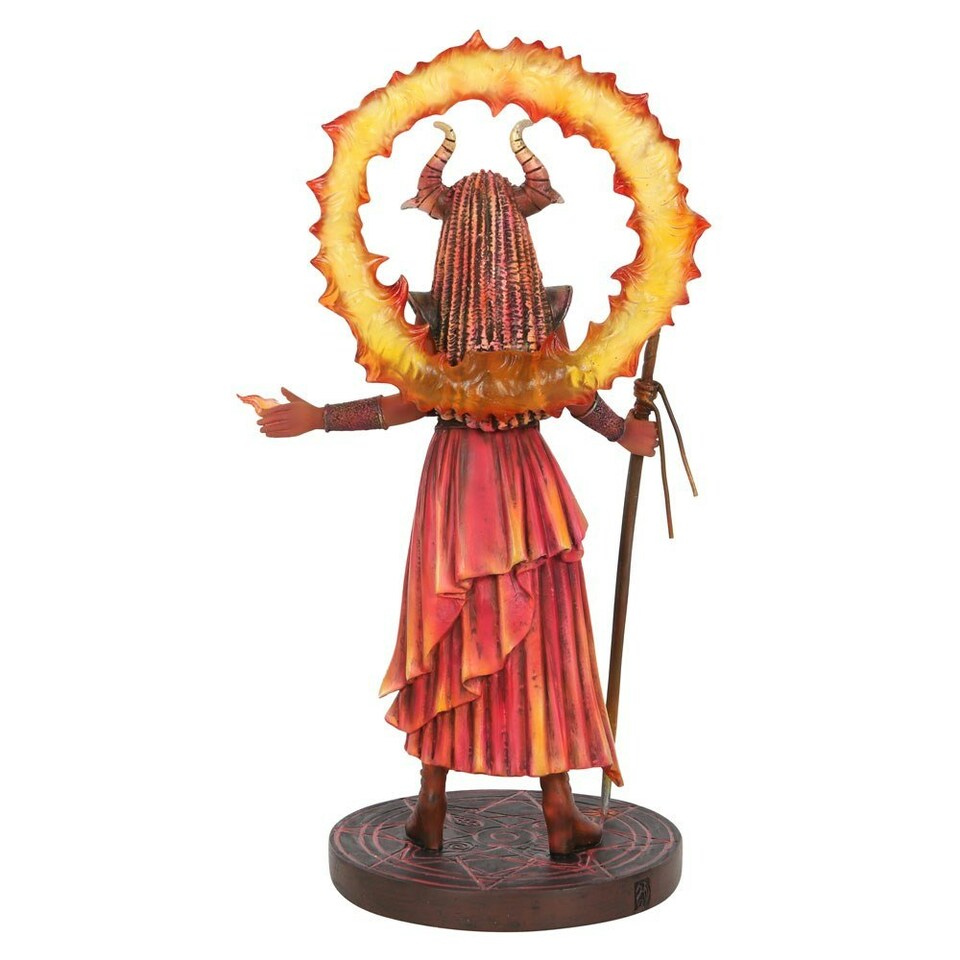 image 1 of Anne Stokes Fire Elemental Sorceress Collectable Figurine - Multicoloured - One Size